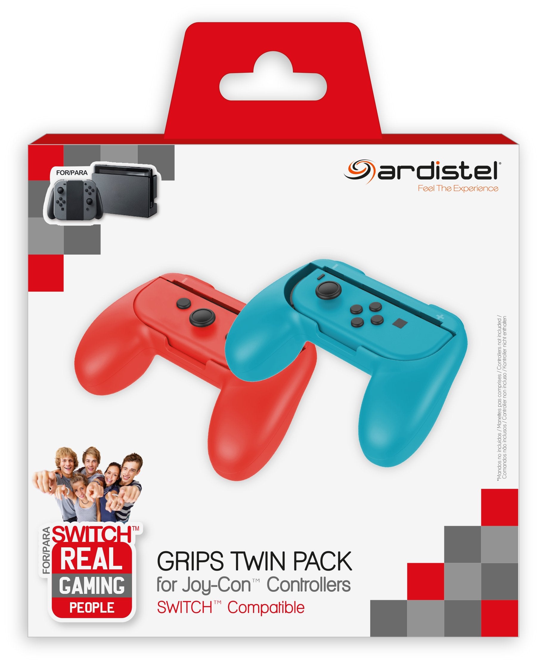 Mando Nintendo Switch Pack De 2 Grips Para Joy-Con Mando Nintendo Switch Pack De 2 Grips Para Joy-Con
